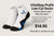 VitalStep ProFit Low-Cut Socks White/Black with Blue Accents