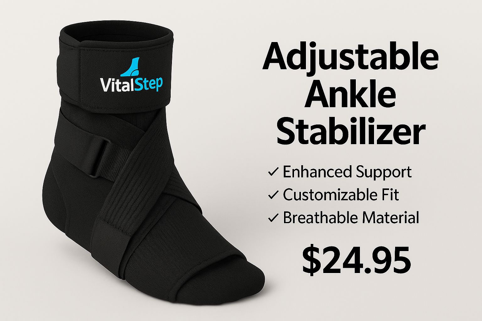 VitalStep Adjustable Ankle Stabilizer