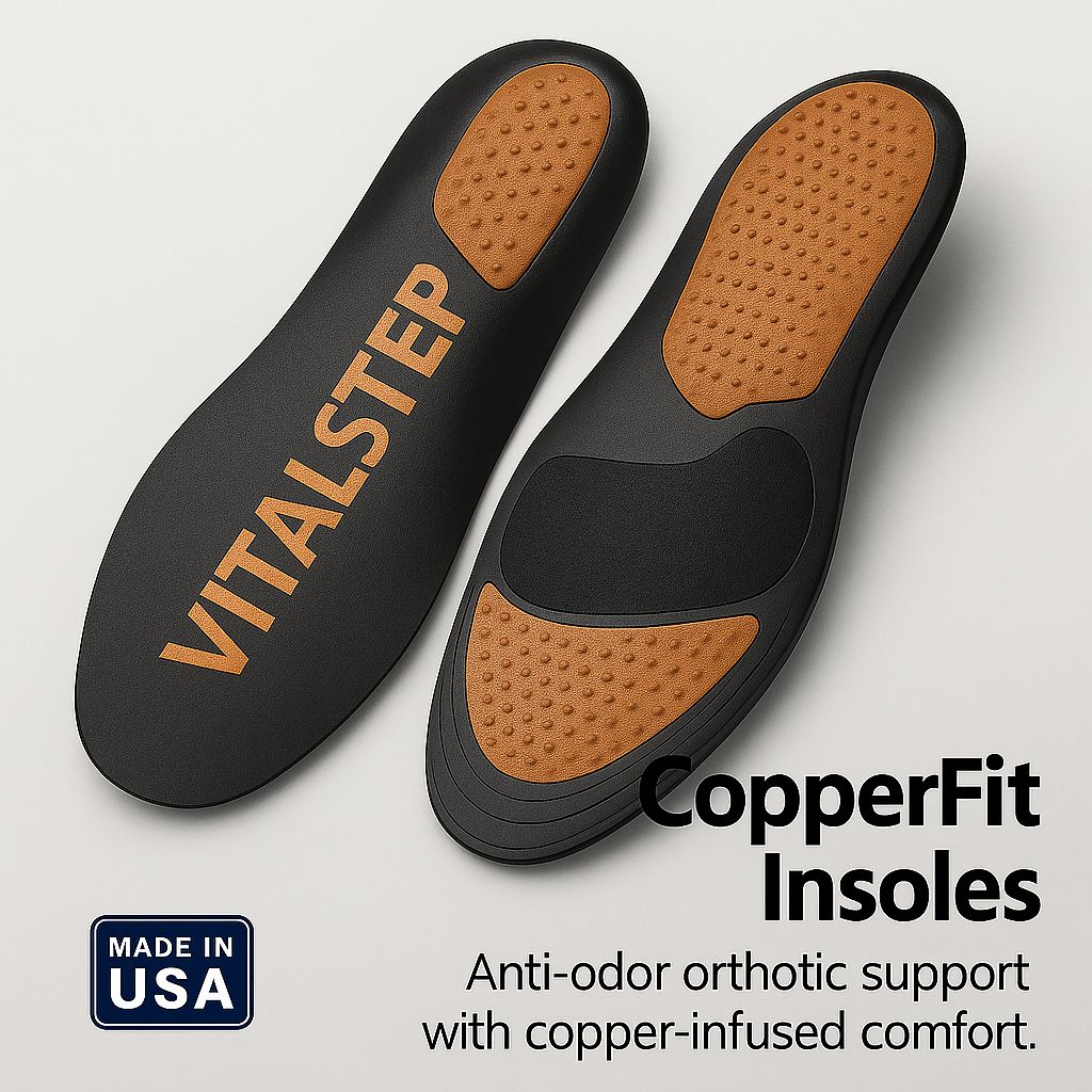 VitalStep CopperFit Insoles Orthotic Comfort Edition