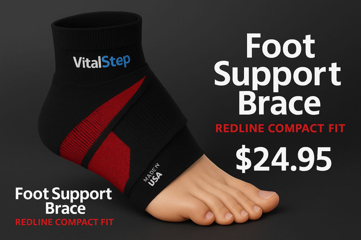 VitalStep Foot Support Brace RedLine Compact Fit