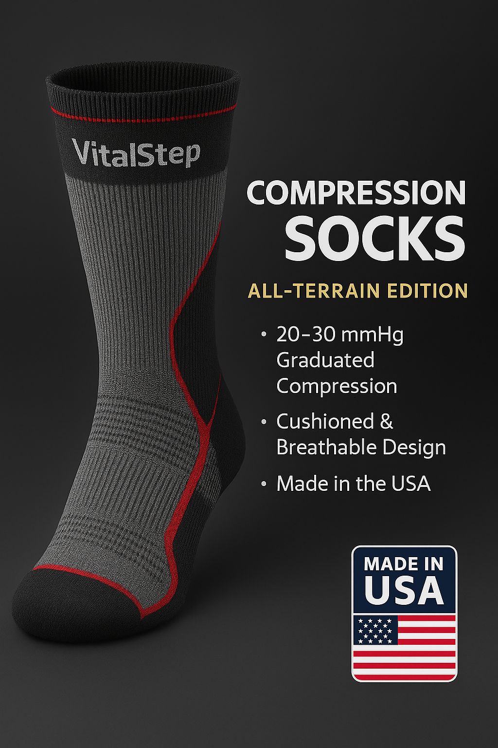 VitalStep Compression Socks All-Terrain Edition