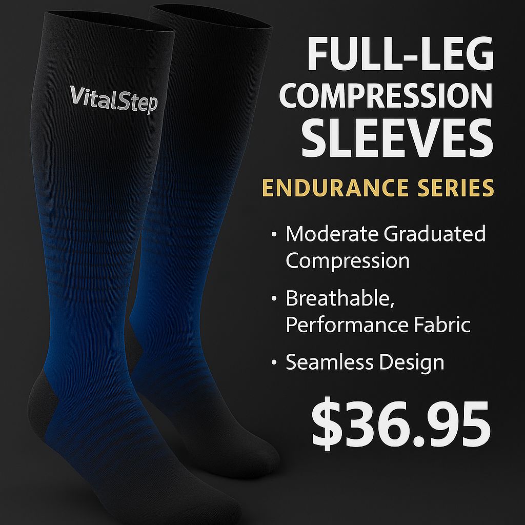 VitalStep Full-Leg Compression Sleeves Endurance Series