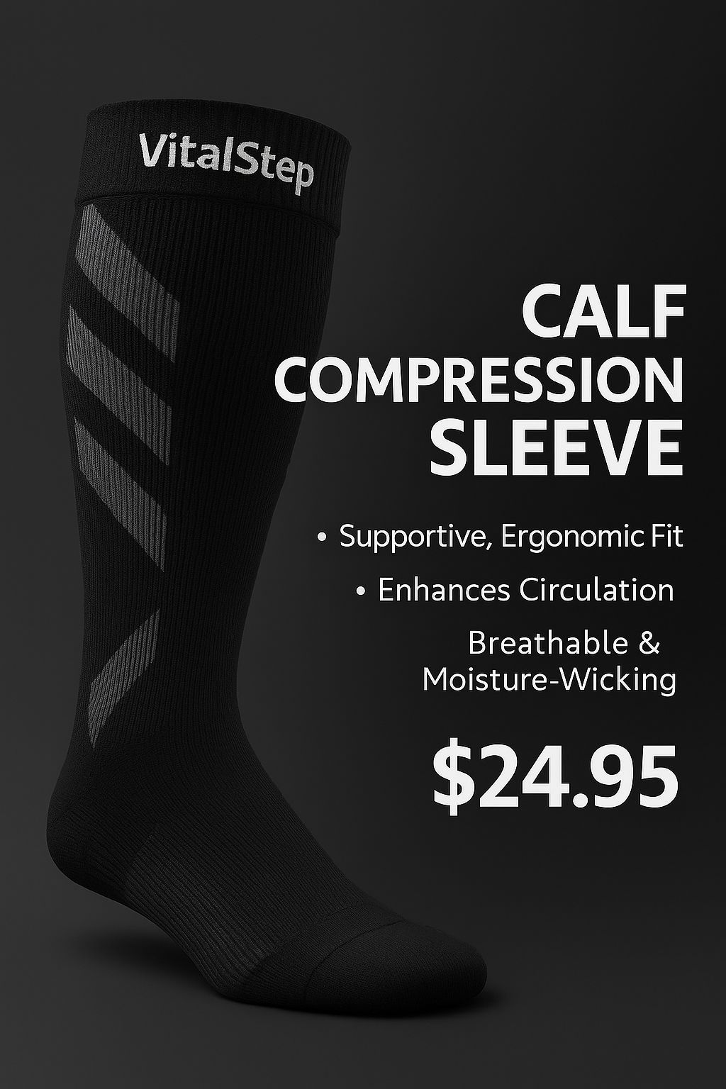 VitalStep Calf Compression Sleeves FlexForce Edition