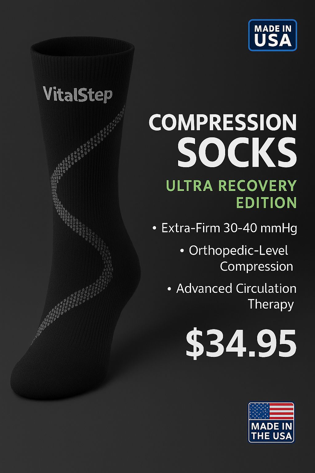 VitalStep Compression Socks Ultra Recovery Edition